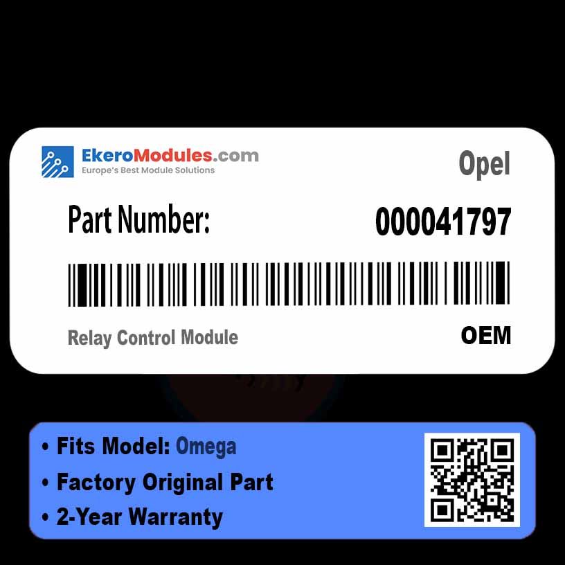 000041797 Relay Control Module | Opel Omega | Genuine OEM Part