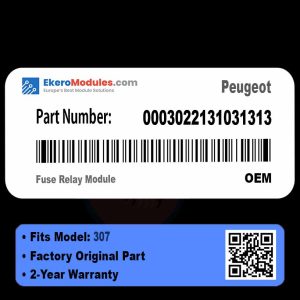 0003022131031313 Fuse Relay Module | Peugeot 307 | Genuine OEM Part