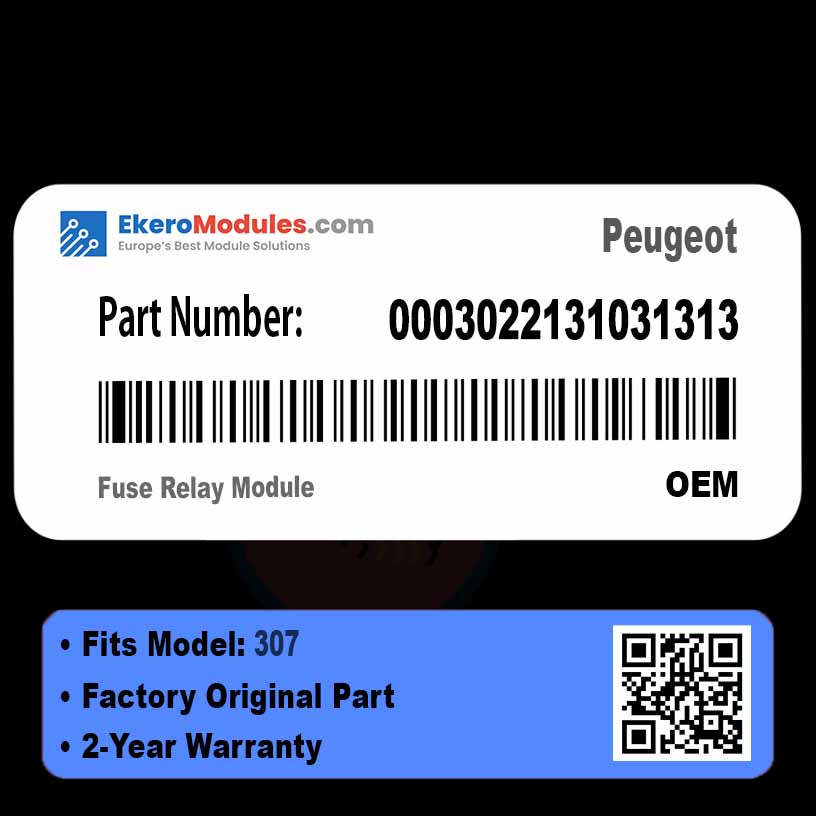 0003022131031313 Fuse Relay Module | Peugeot 307 | Genuine OEM Part
