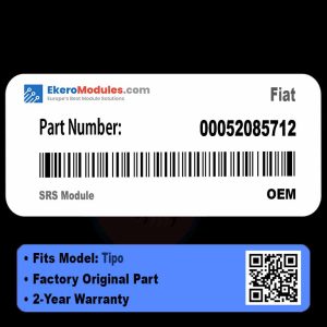 00052085712 SRS Module | Fiat Tipo | Genuine OEM Part