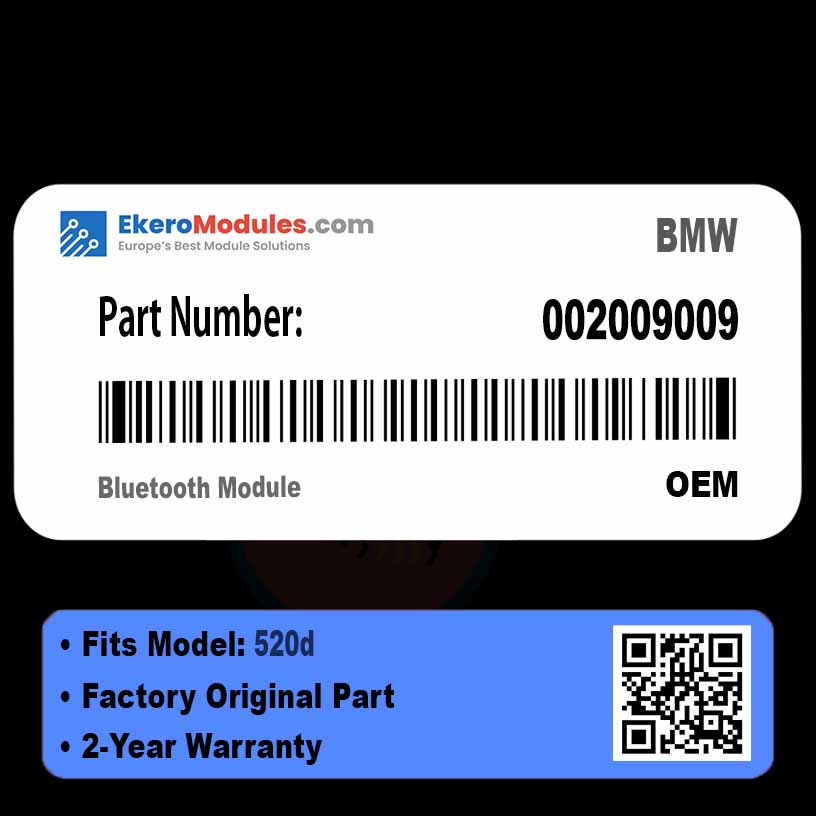 002009009 Bluetooth Module | BMW 520d | Genuine OEM Part