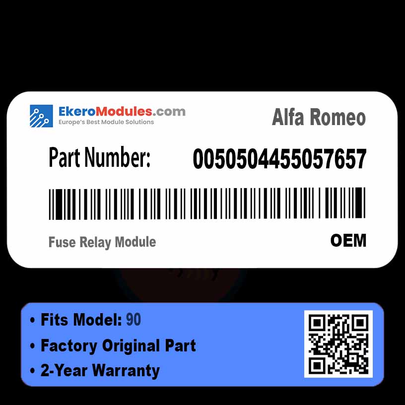 0050504455057657 Fuse Relay Module | Alfa Romeo 90 | Genuine OEM Part