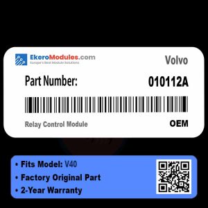 010112A Relay Control Module | Volvo V40 | Genuine OEM Part