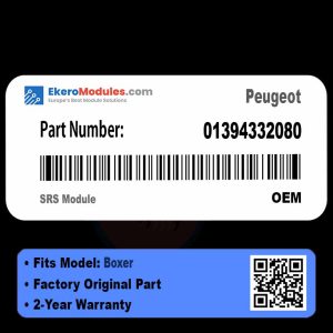 01394332080 SRS Module | Peugeot Boxer | Genuine OEM Part