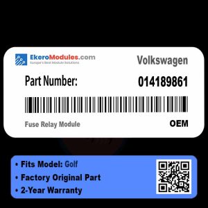 014189861 Fuse Relay Module | Volkswagen Golf | Genuine OEM Part