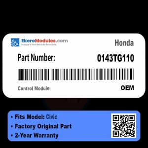 0143TG110 Control Module | Honda Civic | Genuine OEM Part