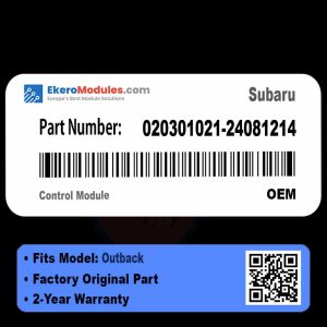 020301021-24081214 Control Module | Subaru Outback | Genuine OEM Part