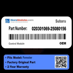 020301069-25080156 Control Module | Subaru Forester | Genuine OEM Part