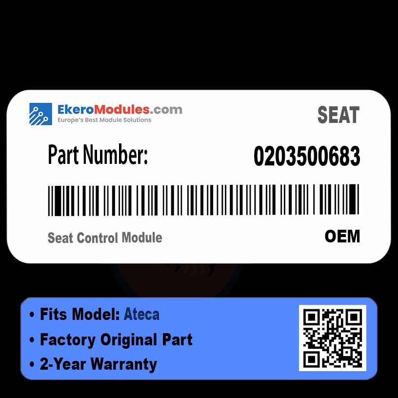 0203500683 Seat Control Module | SEAT Ateca | Genuine OEM Part