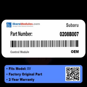 0208B007 Control Module | Subaru XV | Genuine OEM Part
