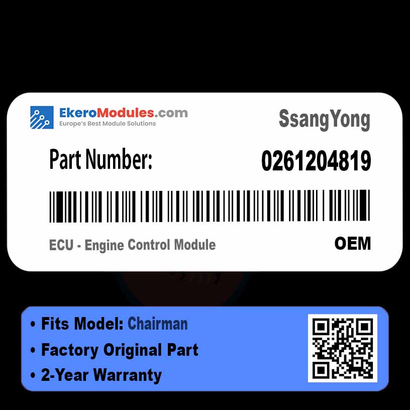 0261204819 ECU - Engine Control Module | SsangYong Chairman | Genuine OEM Part