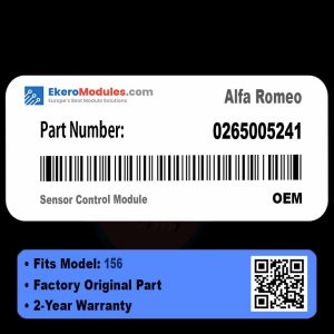 0265005241 Sensor Control Module | Alfa Romeo 156 | Genuine OEM Part
