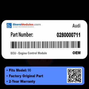 0280000711 ECU - Engine Control Module | Audi 90 | Genuine OEM Part
