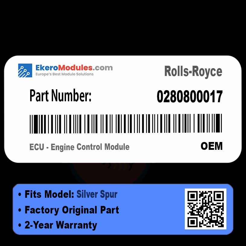 0280800017 ECU - Engine Control Module | Rolls-Royce Silver Spur | Genuine OEM Part