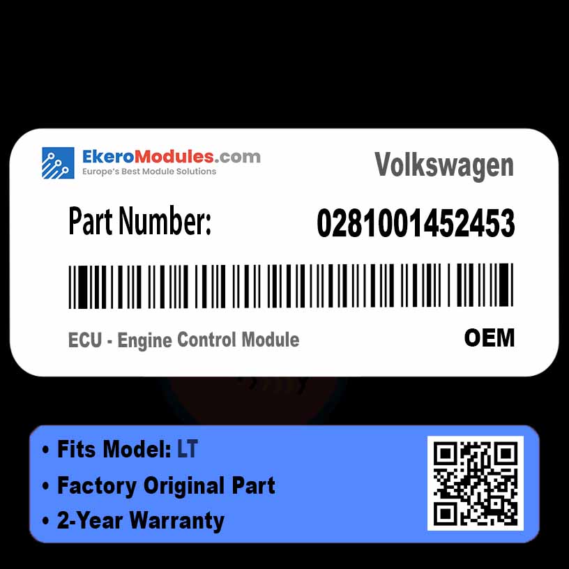 0281001452453 ECU - Engine Control Module | Volkswagen LT | Genuine OEM Part