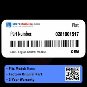 0281001517 ECU - Engine Control Module | Fiat Marea | Genuine OEM Part