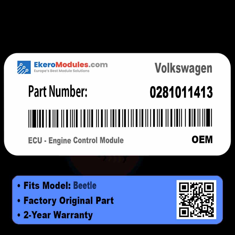 0281011413 ECU - Engine Control Module | Volkswagen Beetle | Genuine OEM Part