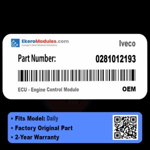 0281012193 ECU - Engine Control Module | Iveco Daily | Genuine OEM Part