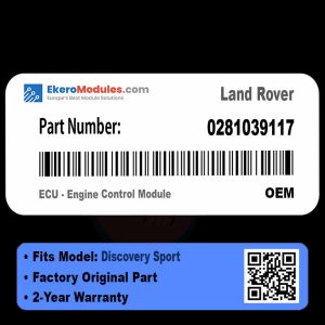 0281039117 ECU - Engine Control Module | Land Rover Discovery Sport | Genuine OEM Part