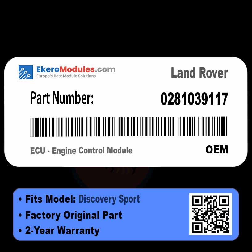 0281039117 ECU - Engine Control Module | Land Rover Discovery Sport | Genuine OEM Part