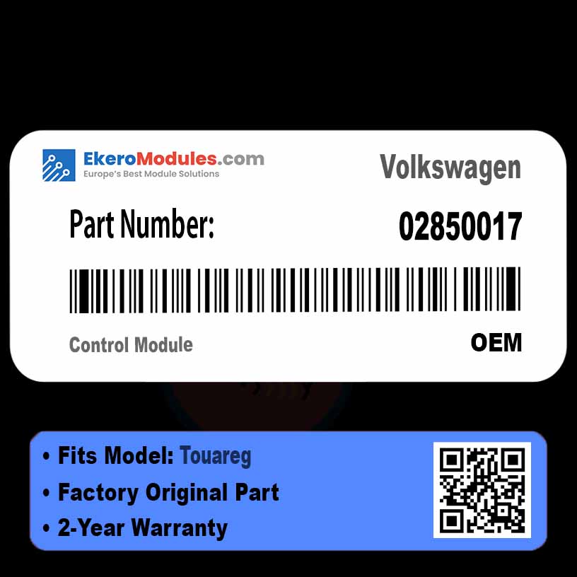 02850017 Control Module | Volkswagen Touareg | Genuine OEM Part