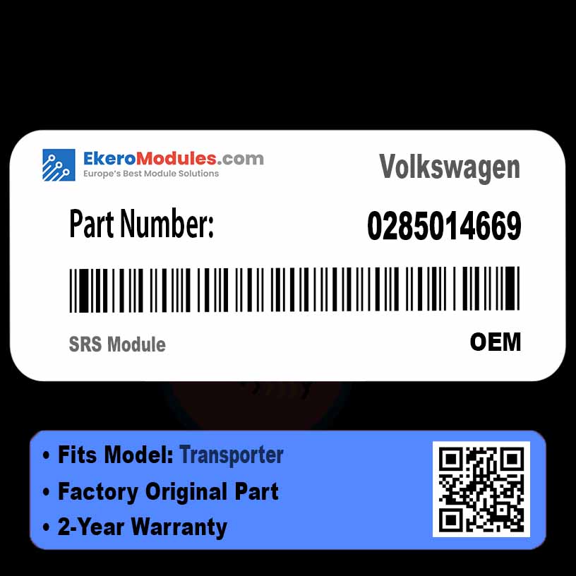 0285014669 SRS Module | Volkswagen Transporter | Genuine OEM Part