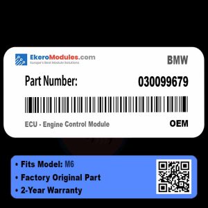 030099679 ECU - Engine Control Module | BMW M6 | Genuine OEM Part