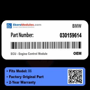 030159614 ECU - Engine Control Module | BMW X6 | Genuine OEM Part