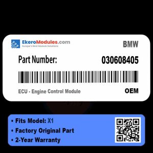 030608405 ECU - Engine Control Module | BMW X1 | Genuine OEM Part
