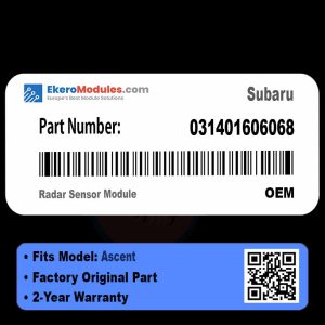 031401606068 Radar Sensor Module | Subaru Ascent | Genuine OEM Part