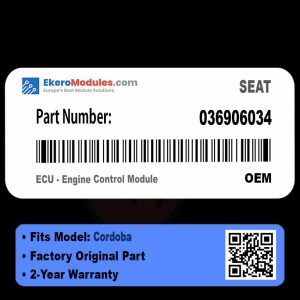 036906034 ECU - Engine Control Module | SEAT Cordoba | Genuine OEM Part