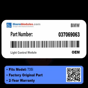 037069063 Light Control Module | BMW 735i | Genuine OEM Part