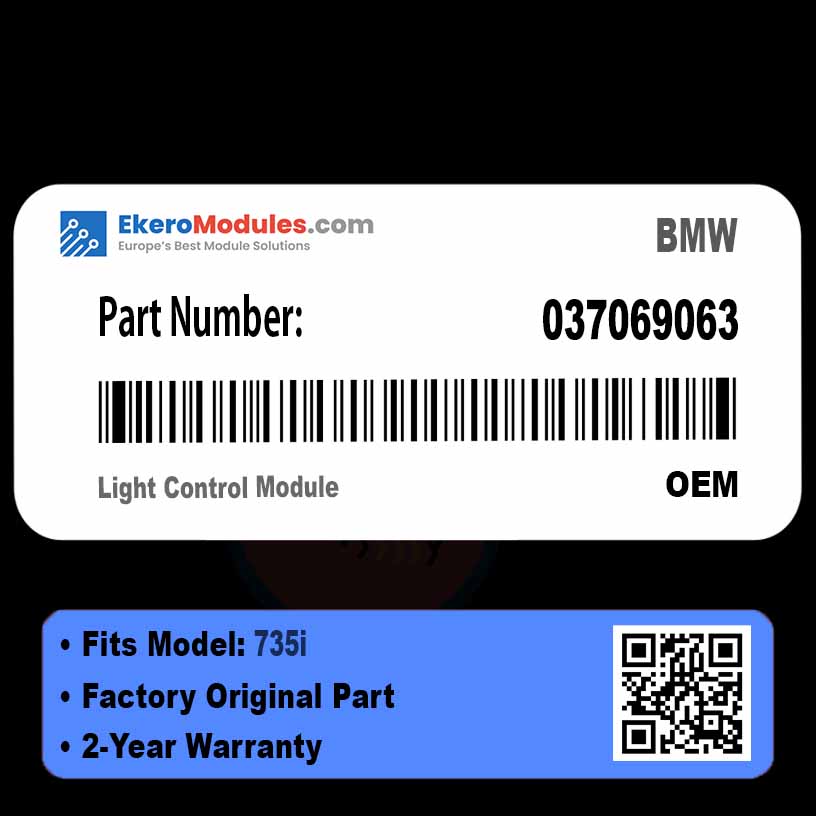 037069063 Light Control Module | BMW 735i | Genuine OEM Part