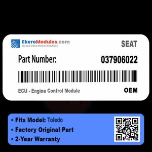 037906022 ECU - Engine Control Module | SEAT Toledo | Genuine OEM Part