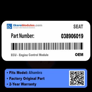 038906019 ECU - Engine Control Module | SEAT Alhambra | Genuine OEM Part