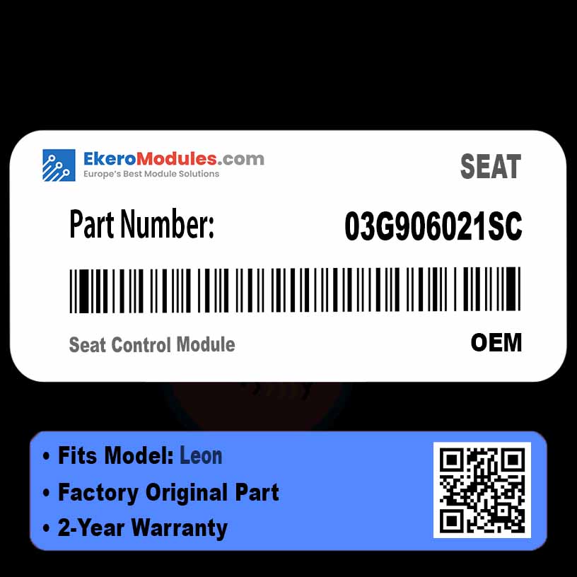 03G906021SC Seat Control Module | SEAT Leon | Genuine OEM Part