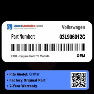 03L906012C ECU - Engine Control Module | Volkswagen Crafter | Genuine OEM Part