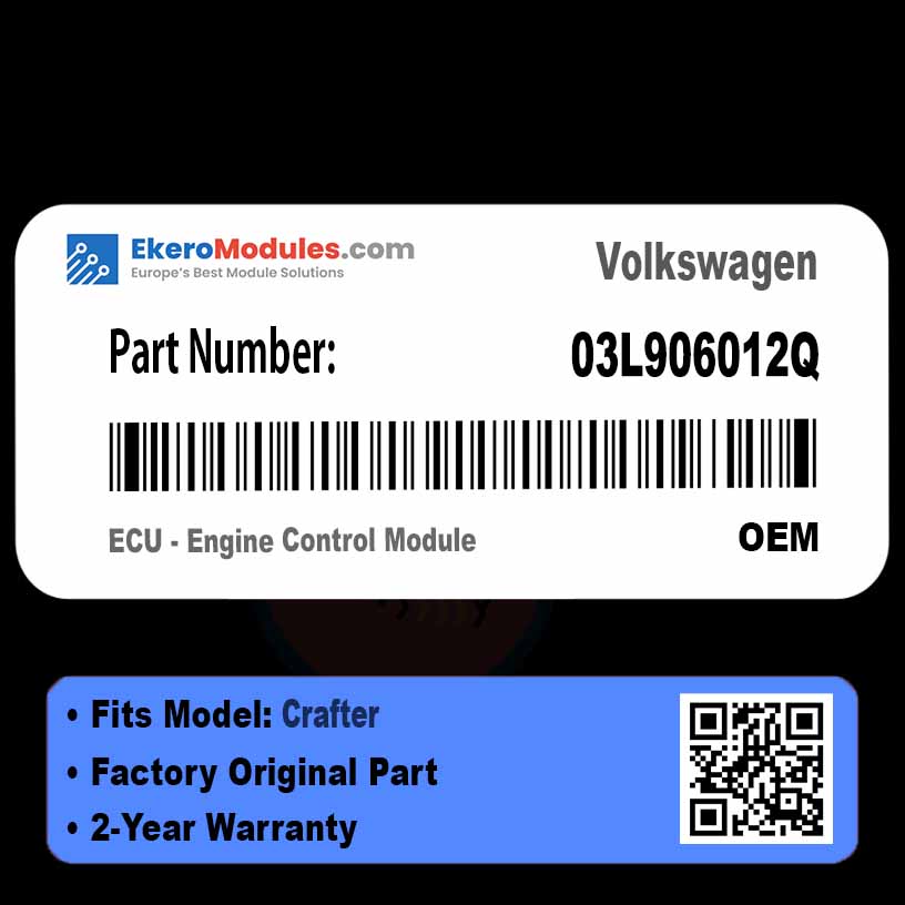 03L906012Q ECU - Engine Control Module | Volkswagen Crafter | Genuine OEM Part