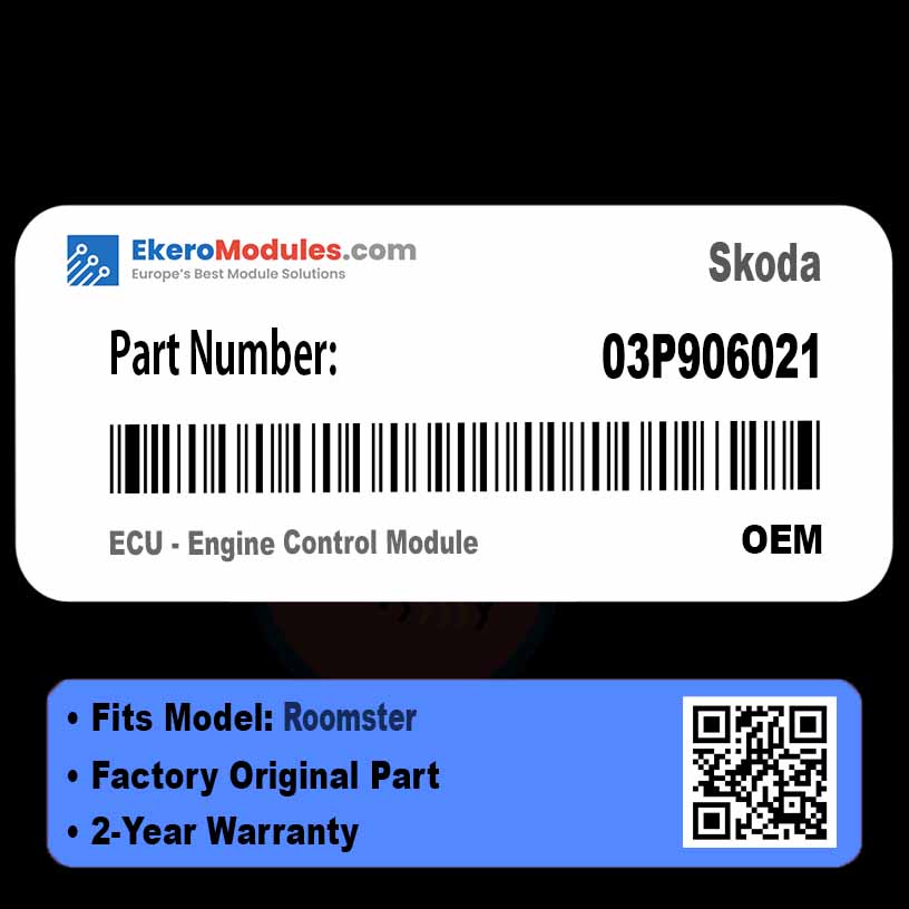 03P906021 ECU - Engine Control Module | Skoda Roomster | Genuine OEM Part