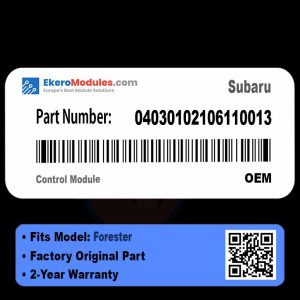 04030102106110013 Control Module | Subaru Forester | Genuine OEM Part