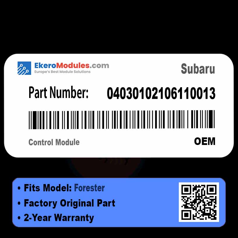 04030102106110013 Control Module | Subaru Forester | Genuine OEM Part