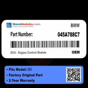 045A788C7 ECU - Engine Control Module | BMW iX3 | Genuine OEM Part