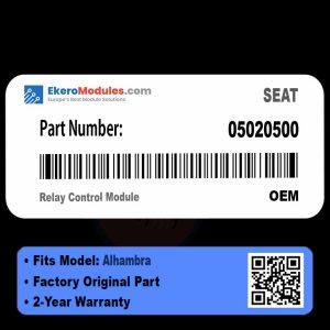05020500 Relay Control Module | SEAT Alhambra | Genuine OEM Part