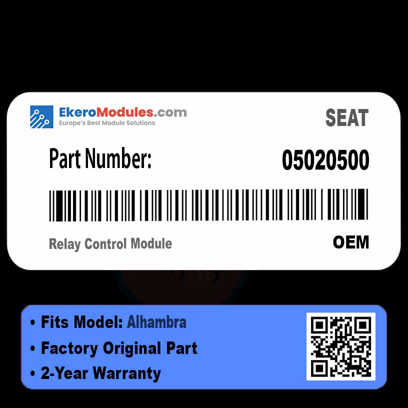 05020500 Relay Control Module | SEAT Alhambra | Genuine OEM Part