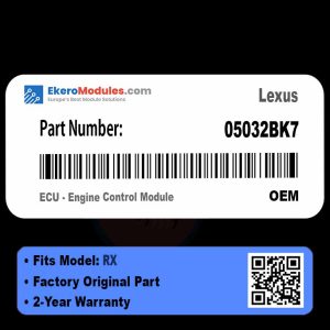 05032BK7 ECU - Engine Control Module | Lexus RX | Genuine OEM Part