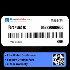 053320600900 TPMS Module | Maserati GranTurismo | Genuine OEM Part
