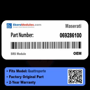 069286100 SRS Module | Maserati Quattroporte | Genuine OEM Part