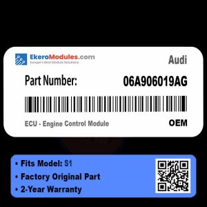 06A906019AG ECU - Engine Control Module | Audi S1 | Genuine OEM Part