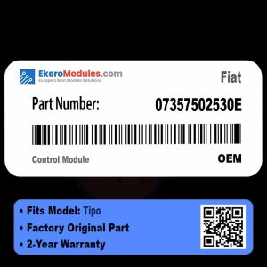 Fiat Tipo model 07357502530E showcasing its sleek design and modern features against a neutral background.