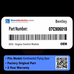 07C906018 ECU - Engine Control Module | Bentley Continental Flying Spur | Genuine OEM Part